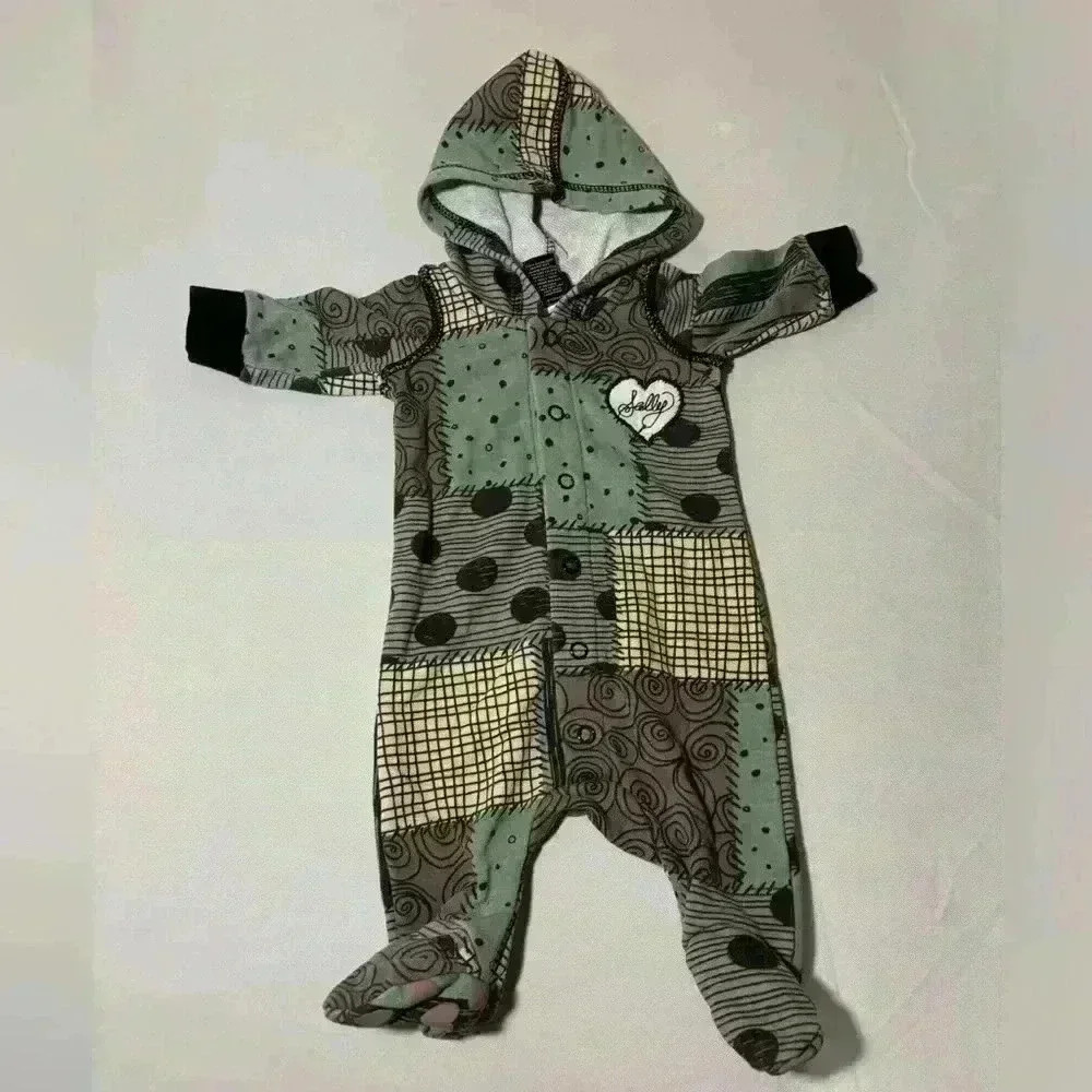 Girls size 3 months nightmare before Christmas Sally outfit, #G295